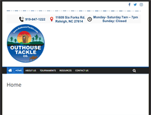 Tablet Screenshot of outhousetackle.com